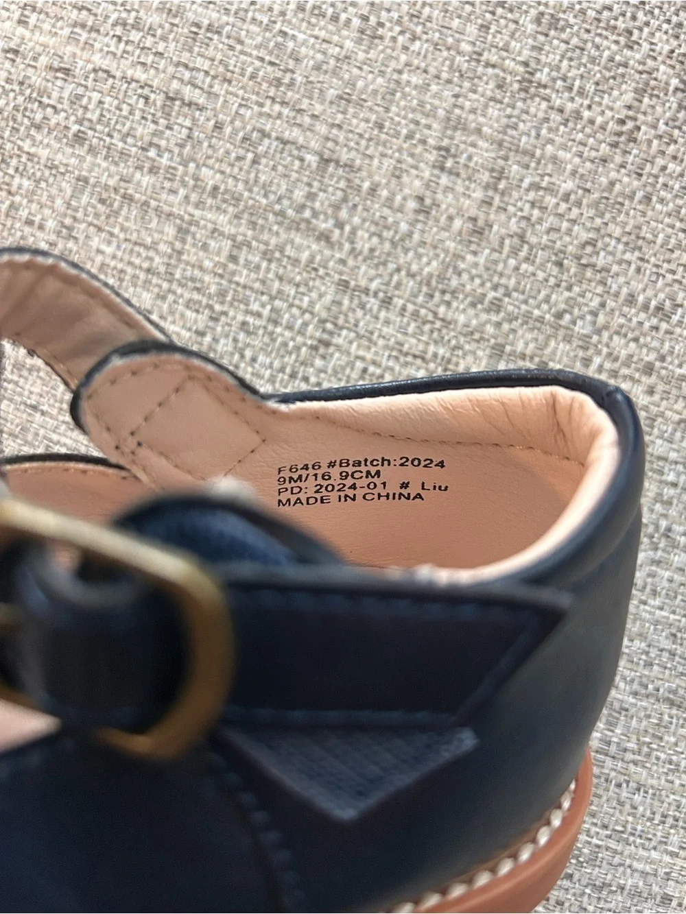 Kiderence Girls Navy Mary Jane’s Oxford T-Strap Dress Shoes Size 9M